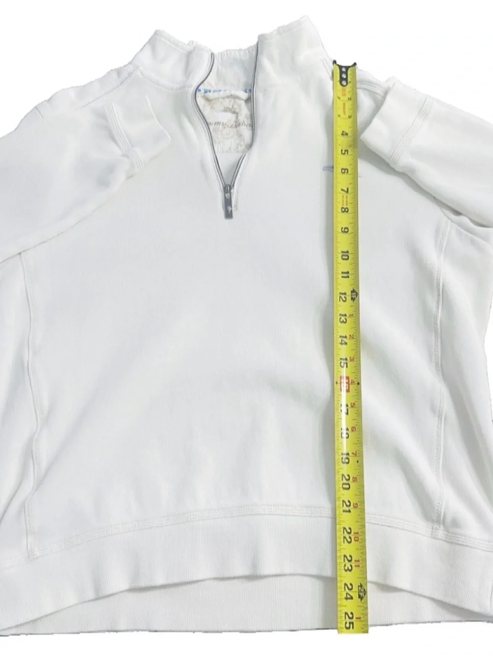 Tommy Bahama Ivory 1/4 Zip Pullover Sweatshirt Women’s Medium